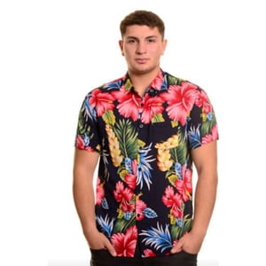 Likeshop - Camisa Hombre Guayabera Manga Corta Fashion Diseño Botones 097