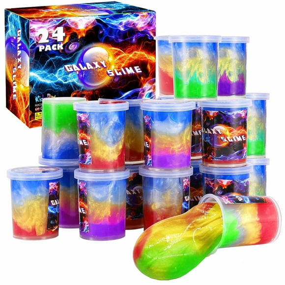 Kit de slime MiVRIU Galaxy, paquete de 24, color unicornio para niños de 5 a 12 años