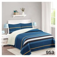 Genérico - Cubrecama Sherpa King - Azul Suecia M953