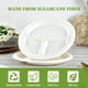 thumbnail image 2 of Platos ECOLipak de 3 compartimentos de 22,5 cm compostables, paquete de 150, 2 of 7