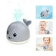 thumbnail image 2 of Ballena juguete de baño flotante, rociador de agua con luces gris, 2 of 6