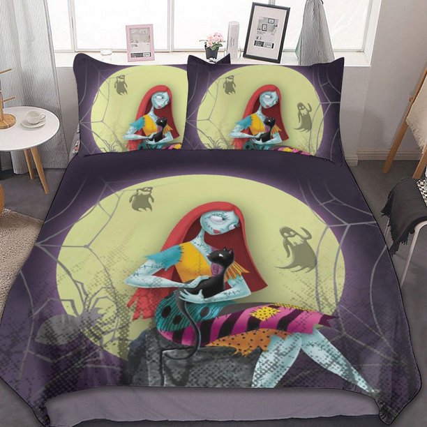 Doll The Nightmare Before Christmas 3 Piece Bedding Sets Decor Comforter Sets With One Duvet Cover Two Pillowcases