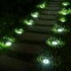 thumbnail image 1 of 4 piezas de luz solar de tierra 8 piezas LED solar exterior impermeable jardín paisaje iluminación acero inoxidable luz subterránea$ Luz solar de tierra, luz de paisaje exterior impermeable LED intel, 1 of 8
