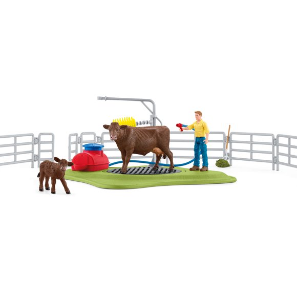 Farm Animal Toys Schleich Farm World Happy Cow Wash, 16 piezas