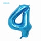 thumbnail image 2 of Set de globos Hengximaoyi, avión número 4, azul, 40 pulgadas, paquete de 4, 2 of 3