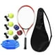 thumbnail image 3 of Entrenador de tenis, pelota de , autopráctica, ejercicio portátil, equipo de entrenamiento de tenis para interiores y exteriores, entrenamiento 3 bolas 3 pegamentos para manos, 3 of 4