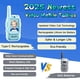 thumbnail image 2 of Walkie Talkies YUSSBCU para niños, recargables, paquete de 2 unidades, azul/rosa, 2 of 7