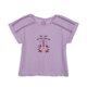 thumbnail image 1 of Polera Niña Manga Corta Estampado Palmera Lila Pillin, 1 of 3