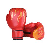 Magideal - Guantes De Boxeo Para Niños, Guantes Para Saco De Boxeo, Guantes De Sparring Para Niños, Niñas Y Niños, Guantes De Saco Pesado Para Ejercicios En El G Rojo