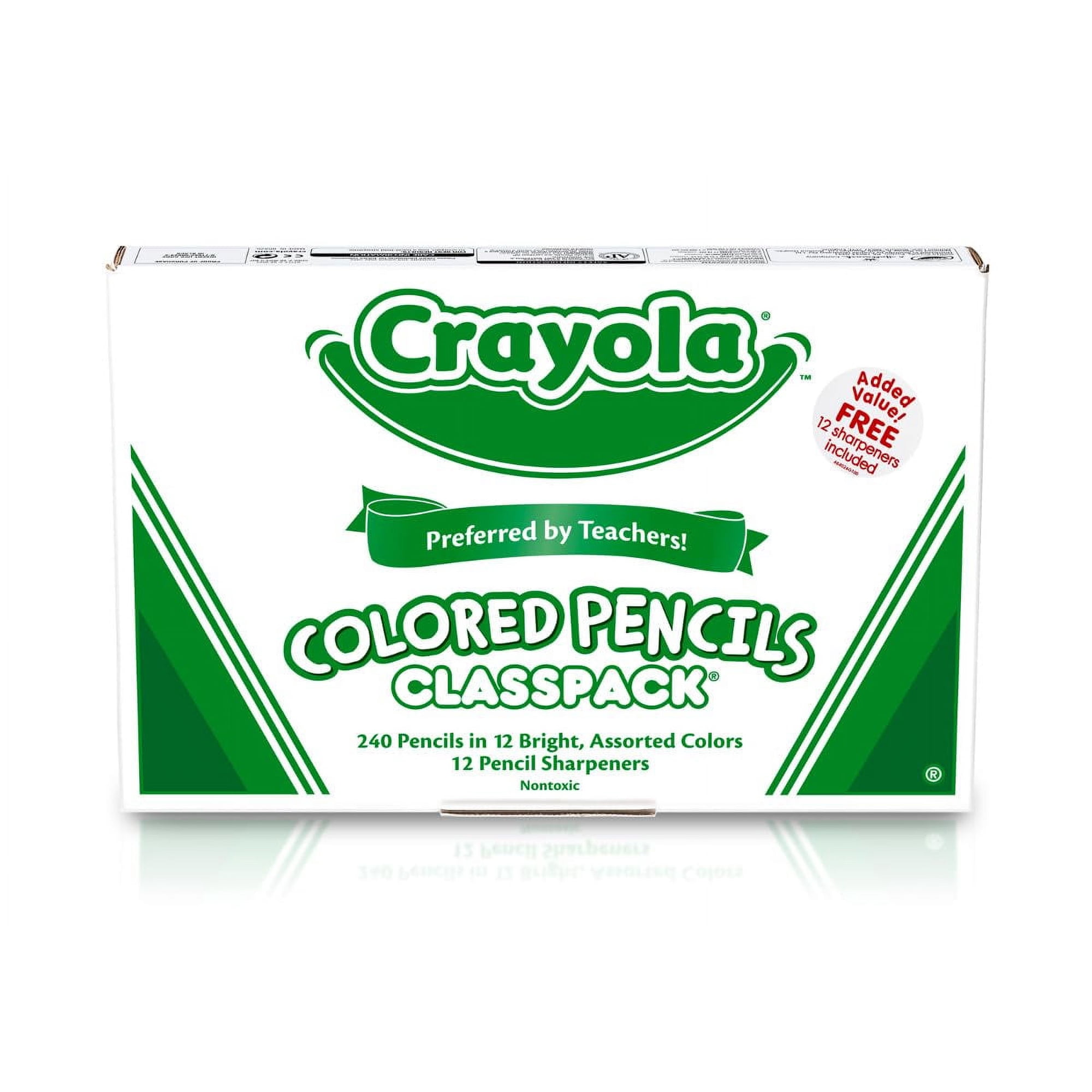 Lápices De Colores Crayola Classpack, 240 Unidades, Para Escuela, 12 Colores