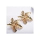 thumbnail image 2 of Aros Pendientes Mujer Diseño Flor Dorada, 2 of 2