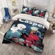 thumbnail image 1 of 3pcs Casper Demon Graveyard Printed Bedding Set Includes a Soft Duvet Cover And Two Pillowcases, 1 of 1