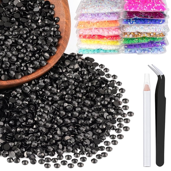 Strass BELLEBOOST 3 mm negro 5000 piezas de respaldo plano