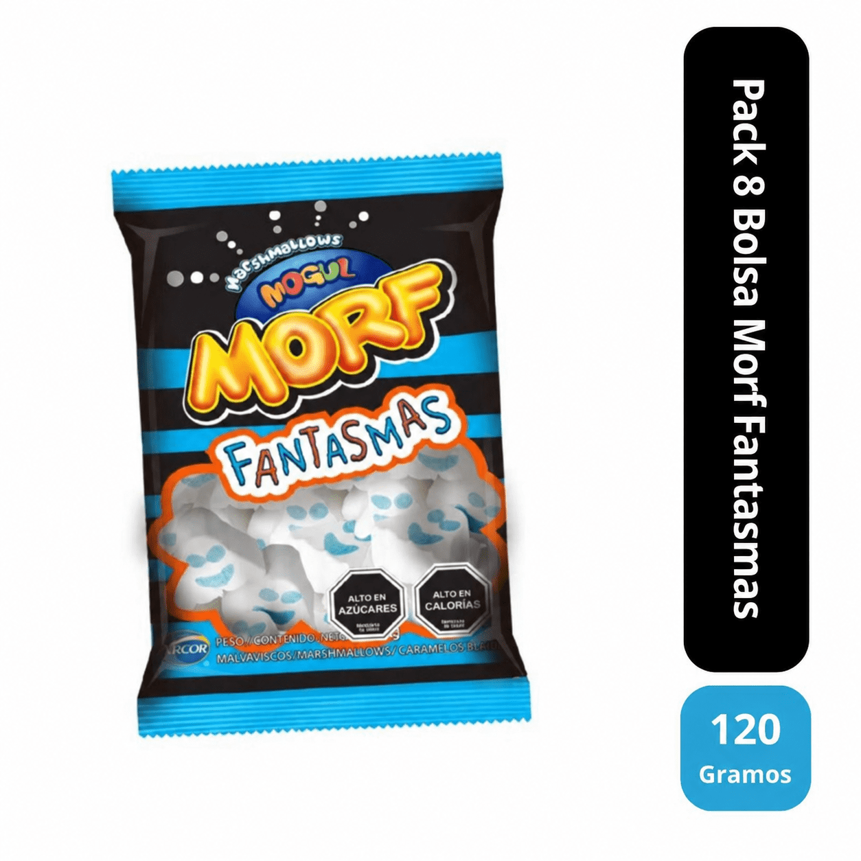 Pack 8 Marshmallows Morf Fantasmas Hallowen