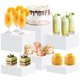 thumbnail image 1 of Expositores Koretech para buffet, 6 unidades, acrílicos, blancos, 1 of 7
