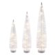 thumbnail image 1 of Set de árboles de cepillo de botella Vickerman blanco iluminado 16‑20‑24 cm, 1 of 5