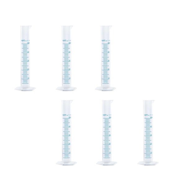 Probetas graduadas de plástico 50 mL (paquete de 6) RESALET