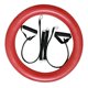 thumbnail image 3 of Bandas Inflables De La Resistencia De La Base Del Tenedor De La Estabilidad De La Silla De La Bola De La Yoga Rojo, 3 of 5