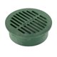 thumbnail image 1 of Cubierta de desagüe NDS con rejilla redonda de 6 pulgadas para césped pequeño, color verde, 1 of 7
