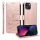 thumbnail image 5 of Funda Cartera para iPhone 14 Perro Cachorro Grabado con Tarjetas Soporte Correa Rosa, 5 of 6