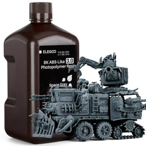 Impresora 3D De Resina Elegoo Tipo Abs 8K 3.0 2 Kg Space Grey