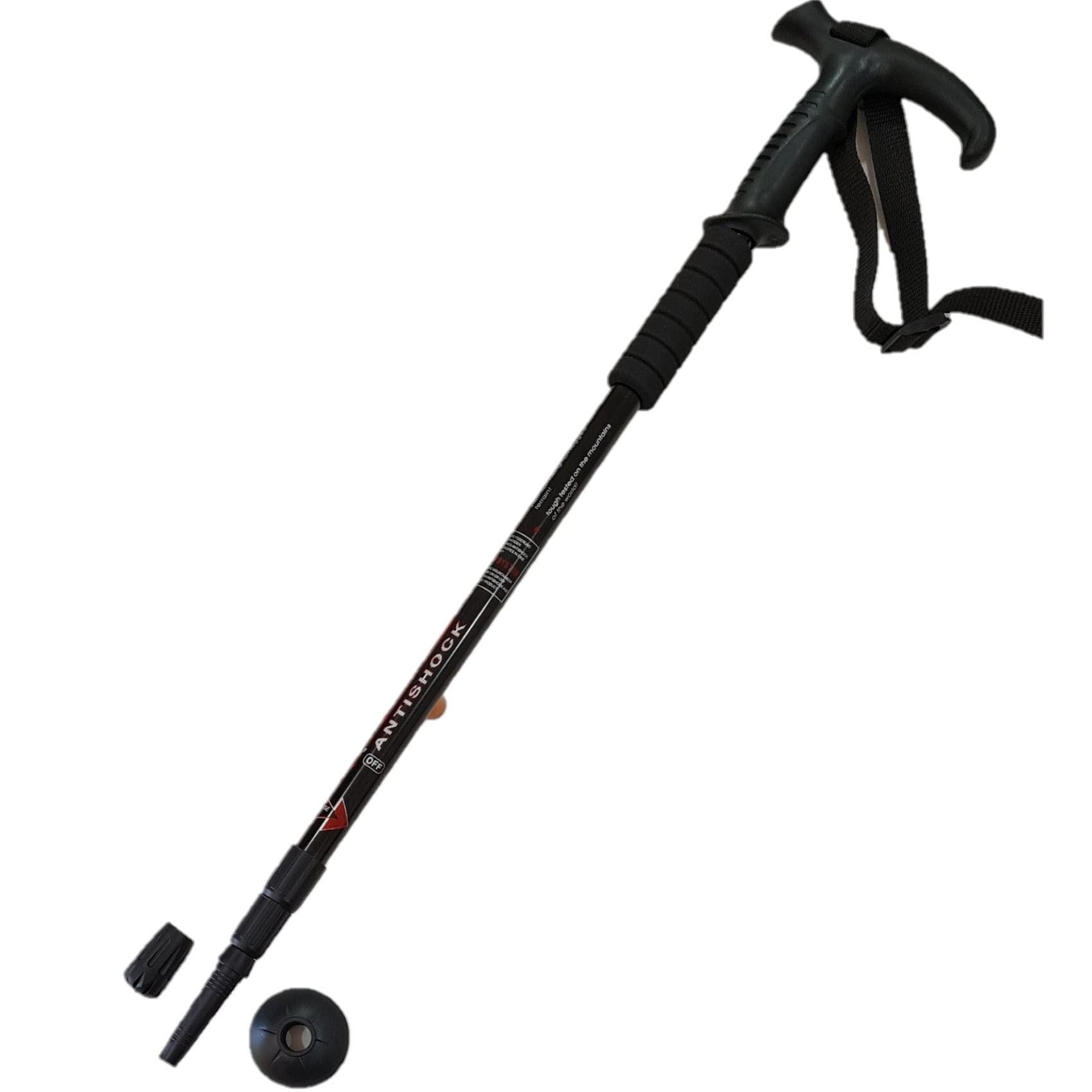 High Peak - Baston De Trekking Extendible 3tramos 305grs 1,35cm Negro