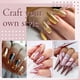 thumbnail image 2 of Polvo de uñas cromado, 6 frascos, efecto espejo dorado rosa, pigmento de manicura, purpurina, para salón, hogar, bricolaje, decoración de uñas, con 6 barras de sombras de ojos., 2 of 7