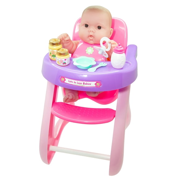 Silla Alta para Muñeca JC Toys 14" Lots to Love Babies con Accesorios