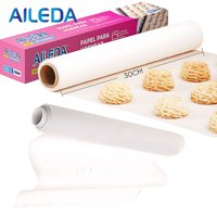 Aileda - Papel Para Hornear 30 Cm × 10 M Antiadherente Para Hornear