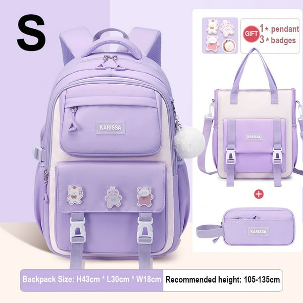 School Backpacks For Teenagers Kawaii Girls Backpack for School Elementary Student Bag Child Girl Bookbag with Tuition Tote Bag