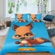 thumbnail image 2 of Zoo Battle Arena Conjunto de sábanas temático, trío de piezas, cómodo y amigable con la piel, diseño único, regalo de decoración para el hogar para familiares, amigos y fans,140cm *210cm, 2 of 6