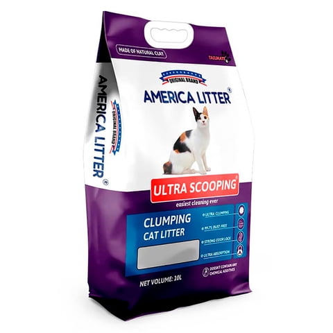 Americalitter - Arena Sanitaria Ultra Scooping Odor Seal Bolsa, 15Kg