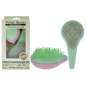 Michel Mercier - Set De Desenredante Para El Hogar Y Los Viajes - Cabello Normal De Para Unisex - El Clásico Cepillo Desenredante, El Cepillo Desenredante De Viaje