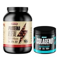 Gohard - Proteina Vegetal Capuccino 1Kg Pack Colageno Hidrolizado 300Gr