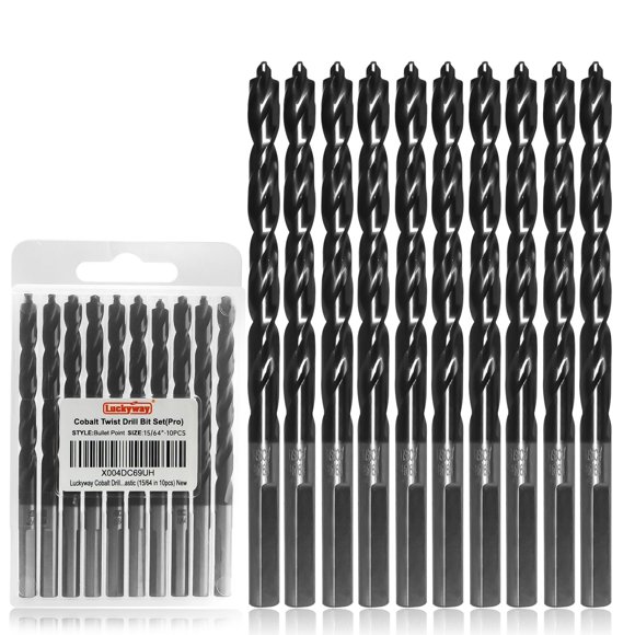 Brocas Luckyway 4 mm TiAlN Cobalto - Juego de 10 piezas