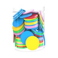 Magideal - 100 Piezas Fichas De Conteo Discos Matemáticos Manipulativos Para Niños Juegos De Clasificación Práctica En Aula Plástico Pp Apto Para Aprendizaje Inf Vistoso