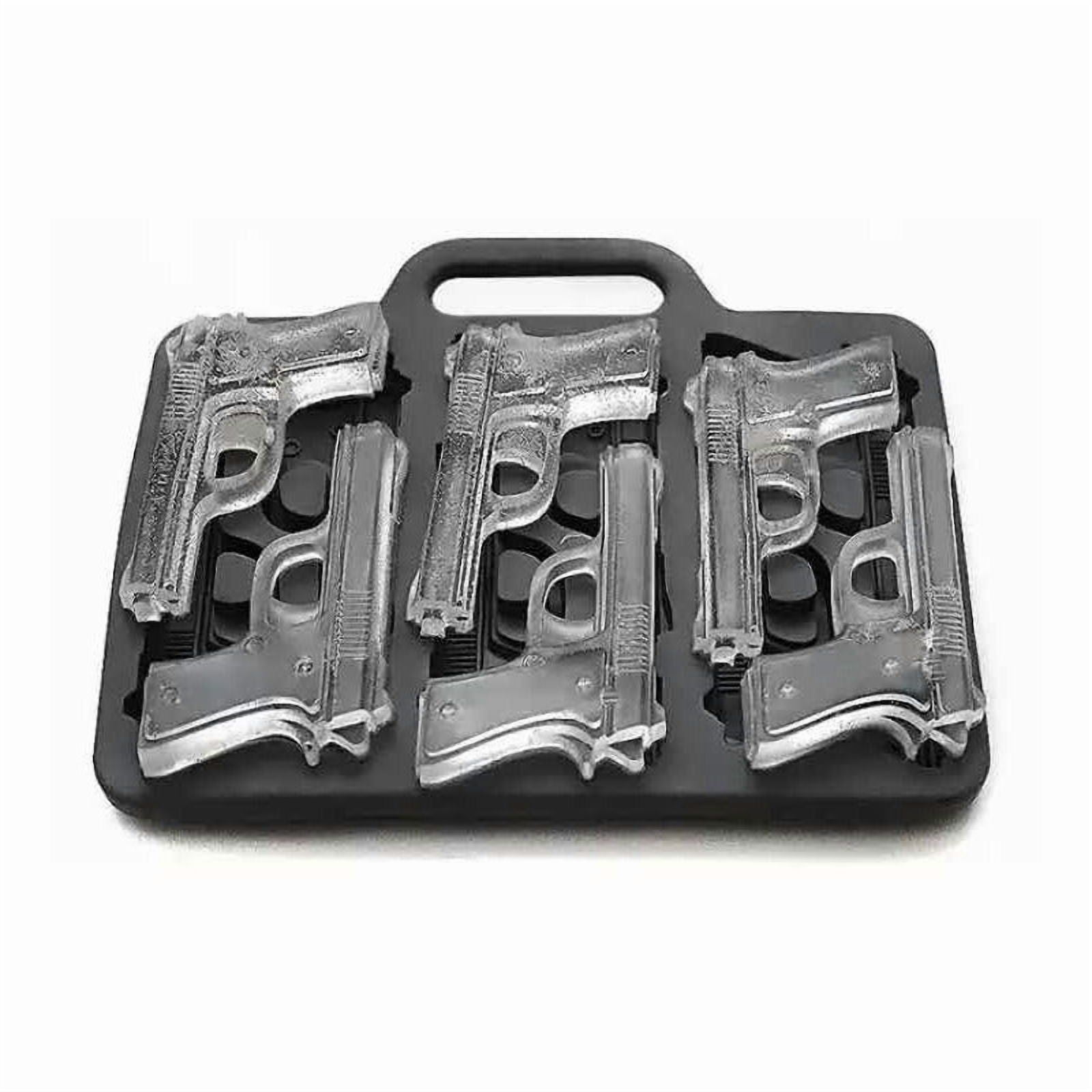 Mercado Cbf - Cubeta De Hielo Pistolas - Hielera Cubitos Forma De Arma - B Negro