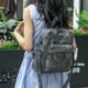 thumbnail image 1 of Leather Travel Fashion Backpack Purse for Women Multipurpose Designer Ladies Shoulder Bags with Tassel Two-toned Brown Handbag, 1 of 3