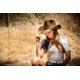 thumbnail image 5 of Sombrero vaquero de paja Old Stone para hombre y mujer, unisex, de verano e invierno, de ala ancha, estilo western de Dallas para safari, pesca, playa, golf y senderismo, uso متعدد, color marrón Jess, 5 of 6