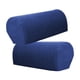 thumbnail image 1 of 1 Par De Fundas Protectoras De Reposabrazos De Sofá Para Muebles A Cuadros De Franela, Color Azul Oscuro, 1 of 4