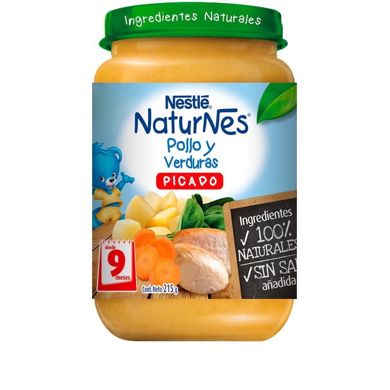 Picado Pollo Y Verduras 215 g Nestlé Naturnes