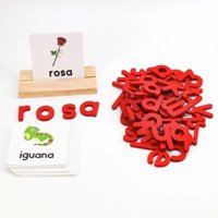 Clickdescuento - Tarjetas Educativas De Palabras Español Rojo