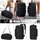 thumbnail image 3 of Bolsa de gimnasio MIYCOO para hombre y mujer, mochila de viaje, negra, 3 of 6