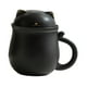 thumbnail image 2 of Taza De Té De Cerámica Lucky Cat Coffee Shop Home Portable 350ml Office Espresso Cup Black, 2 of 3