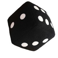 Bothyi - Dados De Peluche, Material Didáctico, Juegos De Mesa, Dados De Puntos Para Profesores De Aula, Niños, Negro