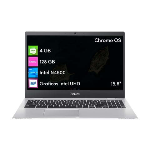 Asus - Notebook Chromebook Celeron 4Gb 128Gb Ssd 15 6 Hd