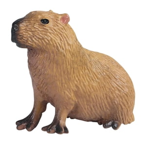 Magideal - Simulación Capybara Juguetes Playset Capybara Figura Colección Animales De Juguete Modelo Para Sala De Estar Cake Topper Decoración De