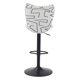 thumbnail image 4 of Taburete Zuo Elevate con base de acero blanco regulable en altura, 4 of 9