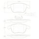 thumbnail image 2 of Pastillas Freno para auto Audi Q3 Quattro 2011-2018 Delantero, 2 of 3