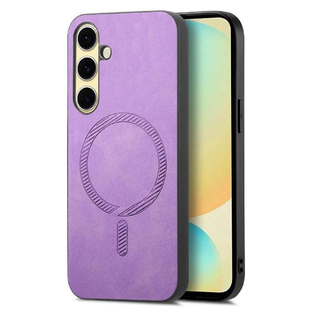 Magnetic Slim Case for Samsung Galaxy A56 with Camera Guard & Anti-Scratch Back Purple